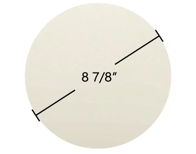 Lincoln Stove Round Ceramic Glass Panel – 8 7/8" Diameter - Total Hearth