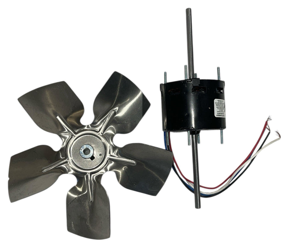 Country Flame Blower Motor with Fan – 100102CF | 3-Speed Replacement for Pellet Stoves (Includes 9 1/4" Fan Blade) - Total Hearth