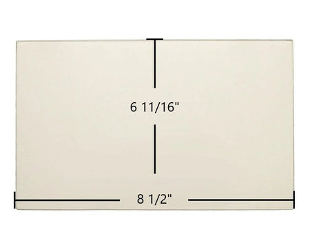 Morso Dove Single Door Rectangle Replacement Glass – 8 1/2" x 6 11/16" (Part #Dove-s-dr) - Total Hearth