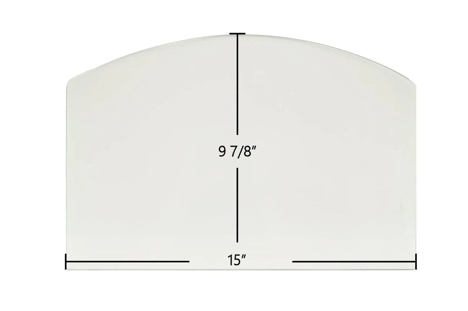Oregon 15 x 9 7/8 Glass - Woodstove Fireplace Glass