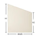 Ceramic Glass - Sloped Rectangle - Woodstove Fireplace Glass
