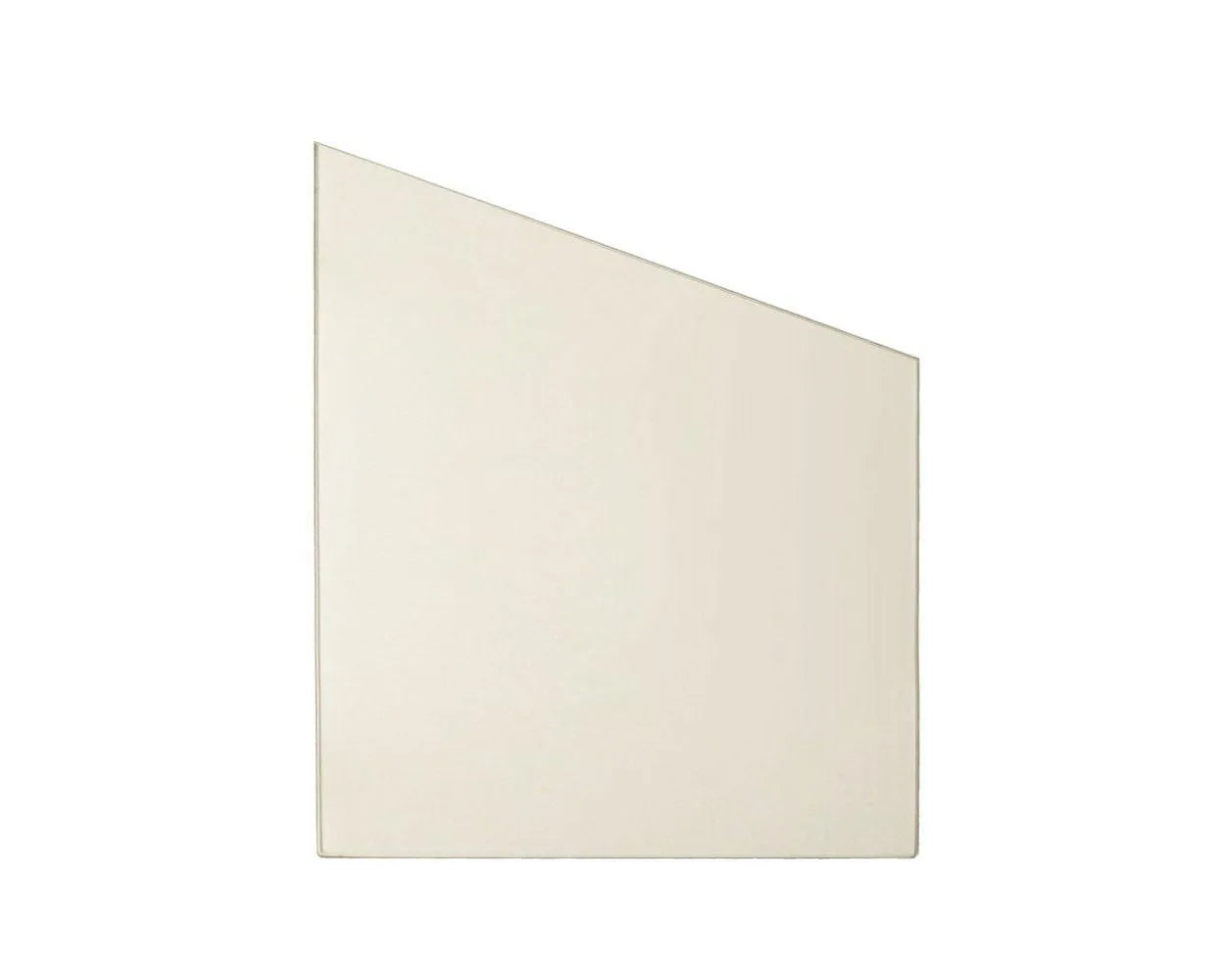 Ceramic Glass - Sloped Rectangle - Woodstove Fireplace Glass