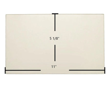 Quadra-Fire Classic Bay Side, 1200, 1200-I Replacement Glass – 11" x 5 1/8" (Part #510-5410) - Total Hearth