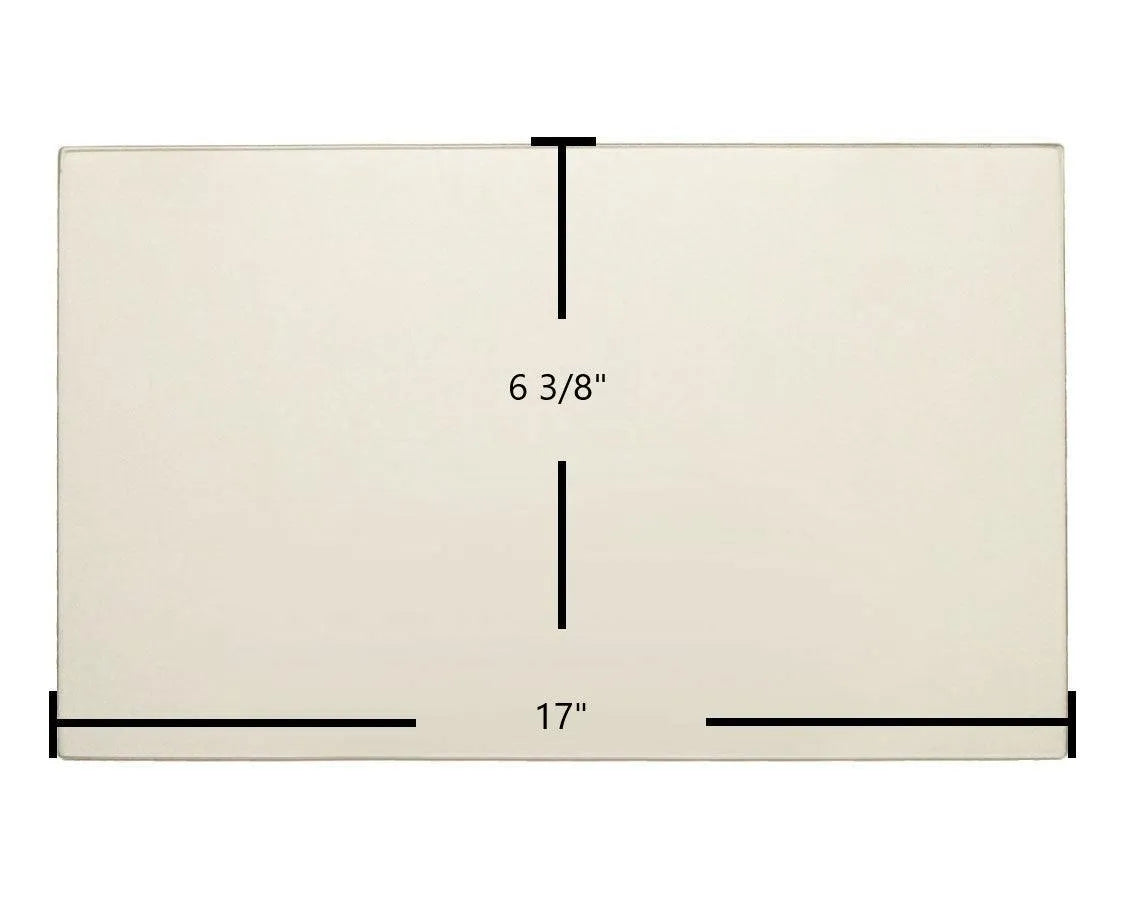Regency 17 x 6 3/8 Glass - Woodstove Fireplace Glass