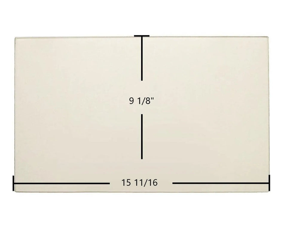Regency Ceramic Glass Panel – 15 11/16" x 9 1/8" (Fits F2000M, F2100M, I1200 Classic, I1150 | Part 846-302) - Total Hearth