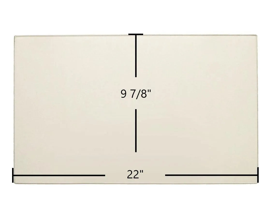Rohn Stove 22" x 9 7/8" Glass - Woodstove Fireplace Glass