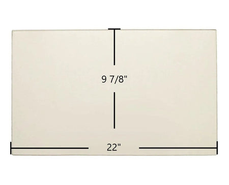 Rohn Stove 22" x 9 7/8" Glass - Woodstove Fireplace Glass