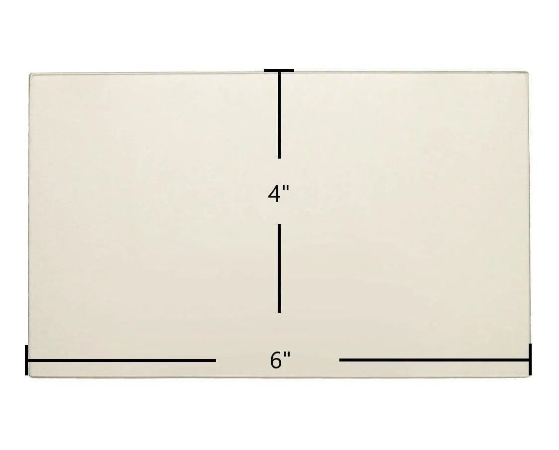 Russo 1900C, 1CWOS, 2CWOS, 2C, 3C Replacement Glass – 4" x 6" (Part #R-061-0315) - Total Hearth
