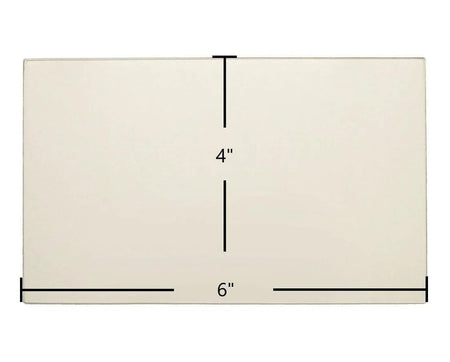 Russo 1900C, 1CWOS, 2CWOS, 2C, 3C Replacement Glass – 4" x 6" (Part #R-061-0315) - Total Hearth
