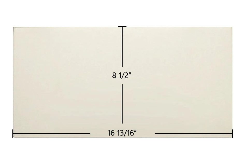 Saey Hannover I Glass Panel (8780040580) – 16 13/16" x 8 1/2" High-Temperature Ceramic Replacement - Total Hearth