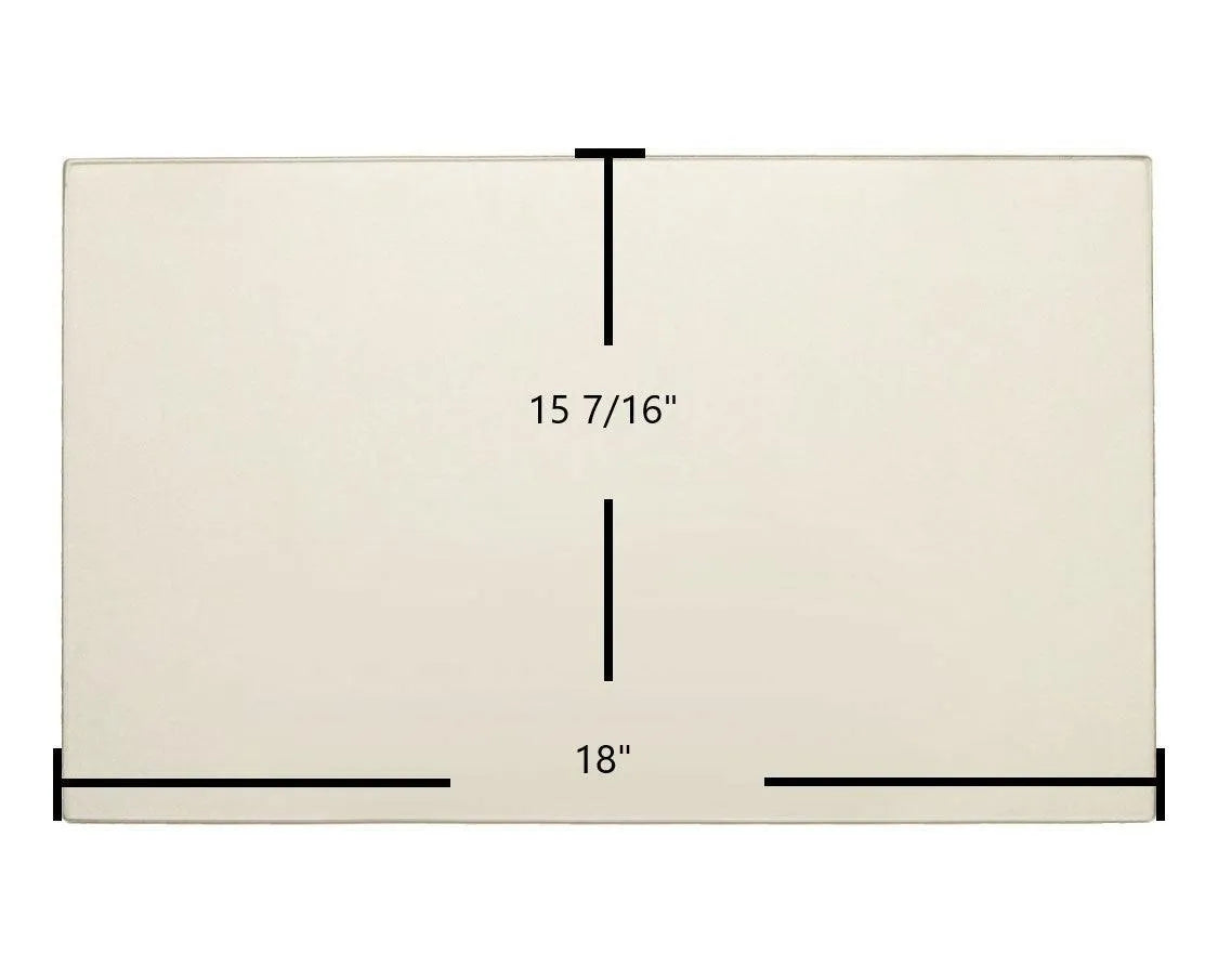 Scan 10 Glass Panel – 18" x 15 7/16" High-Temperature Ceramic Replacement - Total Hearth