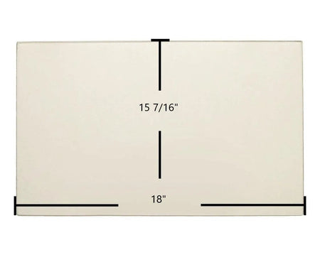 Scan 10 Glass Panel – 18" x 15 7/16" High-Temperature Ceramic Replacement - Total Hearth