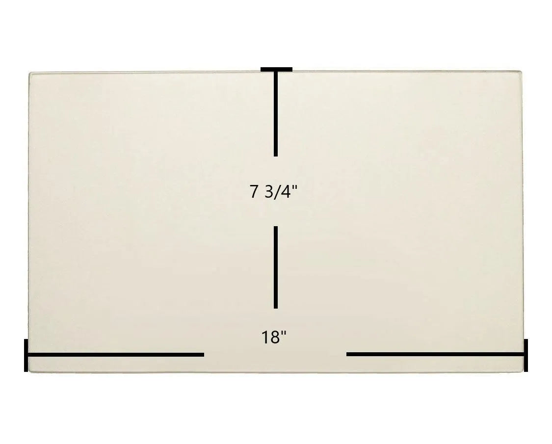 Sierra 1000TE Glass Panel (7G124) – 18" x 7 3/4" High-Temperature Ceramic Replacement - Total Hearth