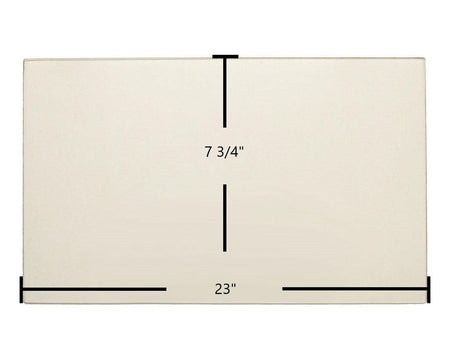 Sierra 2000TE Glass Panel (G2024) – 23" x 7 3/4" High-Temperature Ceramic Replacement - Total Hearth