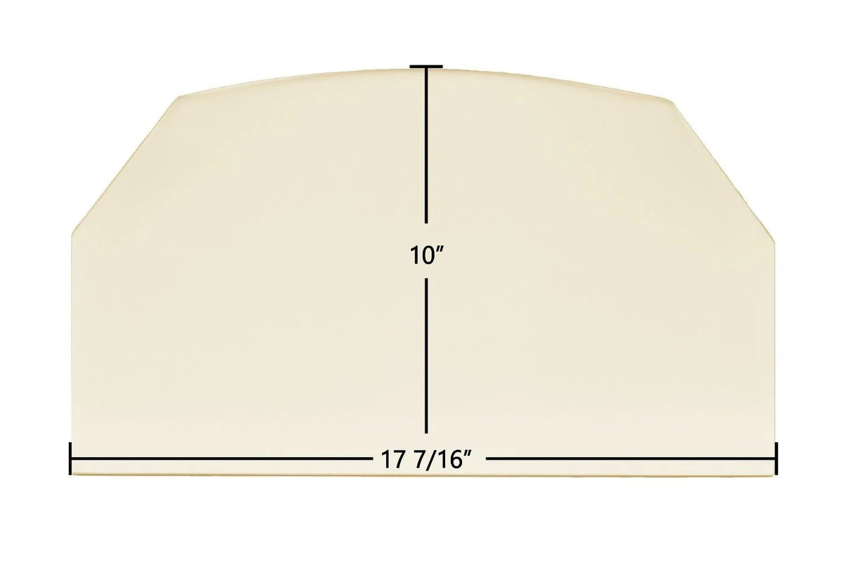 Sierra CR 8000 Glass Panel (400064) – 17 7/16" x 10" High-Temperature Ceramic Replacement - Total Hearth