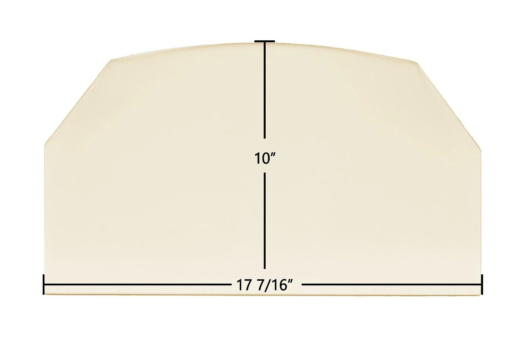 Sierra CR 8000 Glass Panel (400064) – 17 7/16" x 10" High-Temperature Ceramic Replacement - Total Hearth