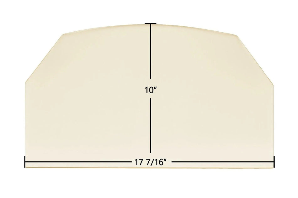 Sierra CR 8000 Glass Panel (400064) – 17 7/16" x 10" High-Temperature Ceramic Replacement - Total Hearth