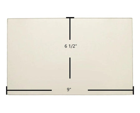 Silent Flame 7BSDD Glass Panel (7BSDD-1) – 9" x 6 1/2" High-Temperature Ceramic Replacement - Total Hearth