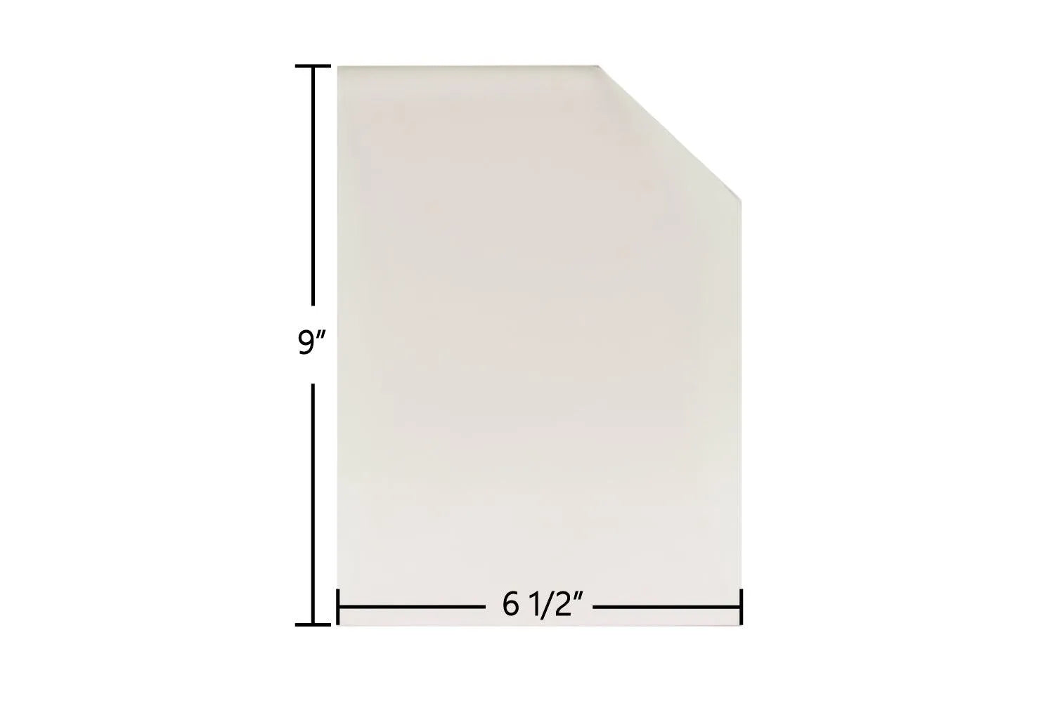 Squire 25" Traditional Glass Panel (7G25T) – 6 1/2" x 9" High-Temperature Ceramic Replacement - Total Hearth