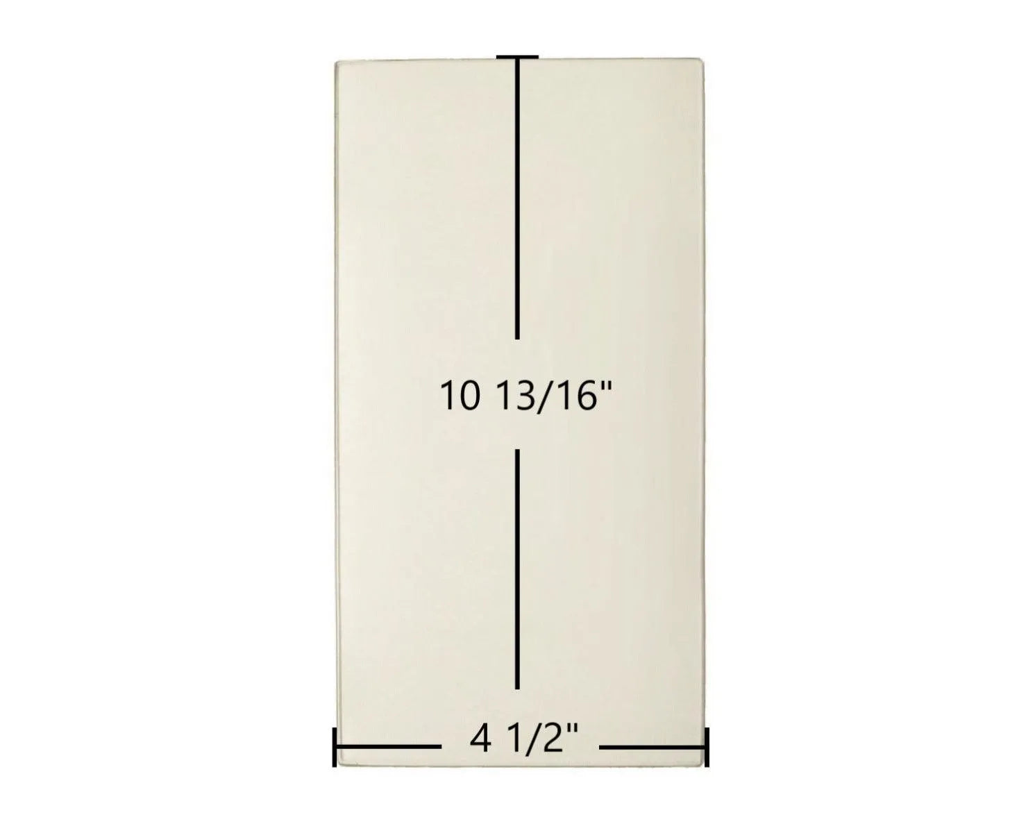St. Croix Ashby & Afton Bay Side Glass Panel (80P20035-R) – 4 1/2" x 10 13/16" High-Temperature Ceramic Replacement - Total Hearth