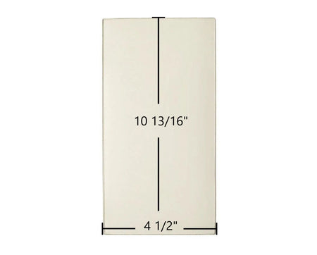 St. Croix Ashby & Afton Bay Side Glass Panel (80P20035-R) – 4 1/2" x 10 13/16" High-Temperature Ceramic Replacement - Total Hearth