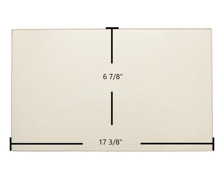 Surdiac 515 Ceramic Glass Panel (4775100) – 17 3/8" x 6 7/8" - Total Hearth
