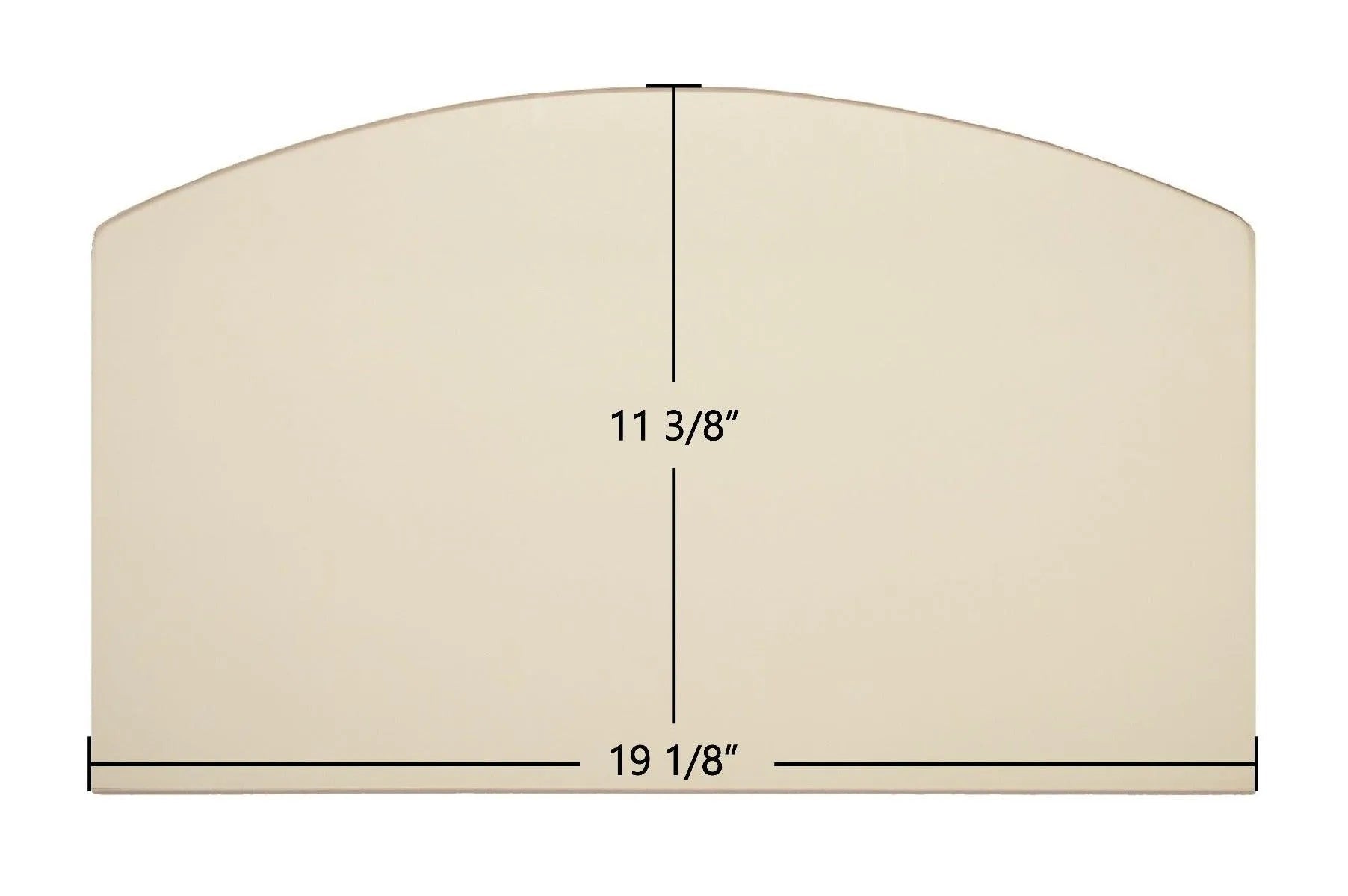 Surdiac Bayard 32 Ceramic Glass Panel – 19 1/8" x 11 3/8" Archtop - Total Hearth