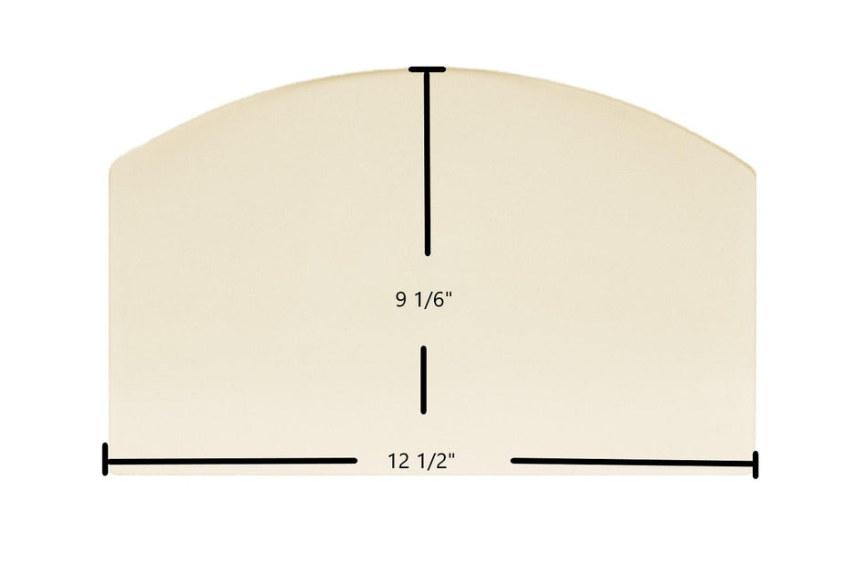US Stove 5440 Ceramic Glass Panel (88708) – 12 1/2" x 9 1/16" - Total Hearth