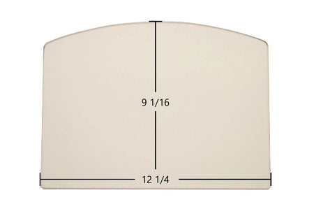 US Stove 2015 Magnolia, 5500M, 5500XTL, 4027, 6100, 6300, 6220, 6500, 5510 Archtop Ceramic Glass Panel (891053, 891096-1) – 12 1/4" x 9 1/16" - Total Hearth