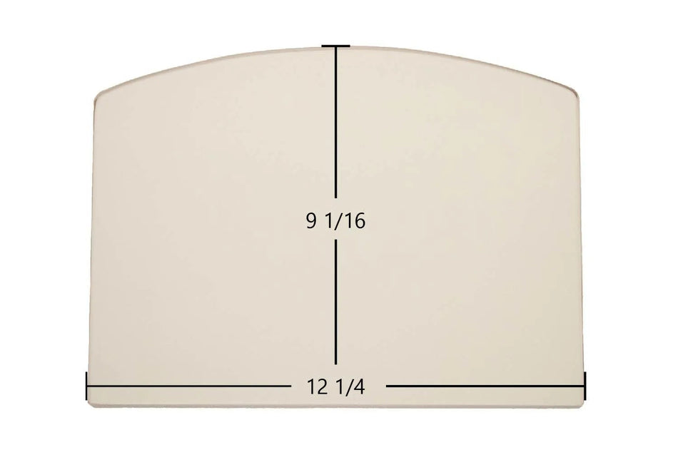 Ashley AP130 Glass Replacement – 12 1/4" x 9 1/16" Archtop Ceramic (890153, 891053, 891096-1) - Total Hearth