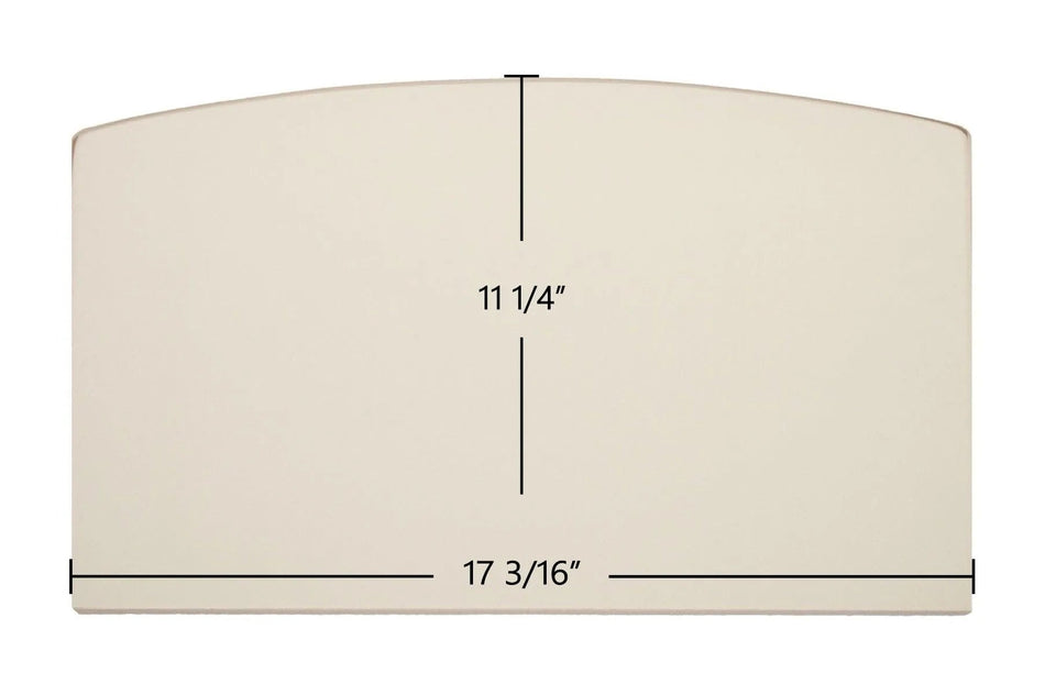 US Stove 2000E, 2500E / Breckwell SW180, SW740 / Ashley AW180, AW740, AW2020E, AW2520E Archtop Ceramic Glass Panel (892204) – 17 3/16" x 11 1/4" - Total Hearth