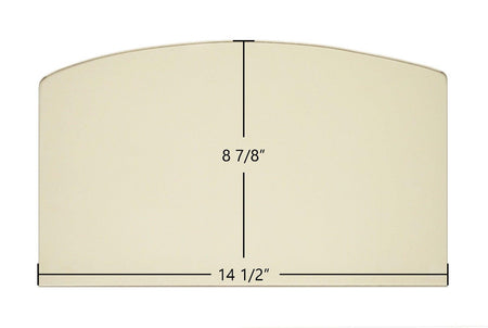 US Stove 6039, 6041, 2000, 2500, 3000, APCI1406 Archtop Ceramic Glass Panel (891131) – 14 1/2" x 8 7/8" - Total Hearth