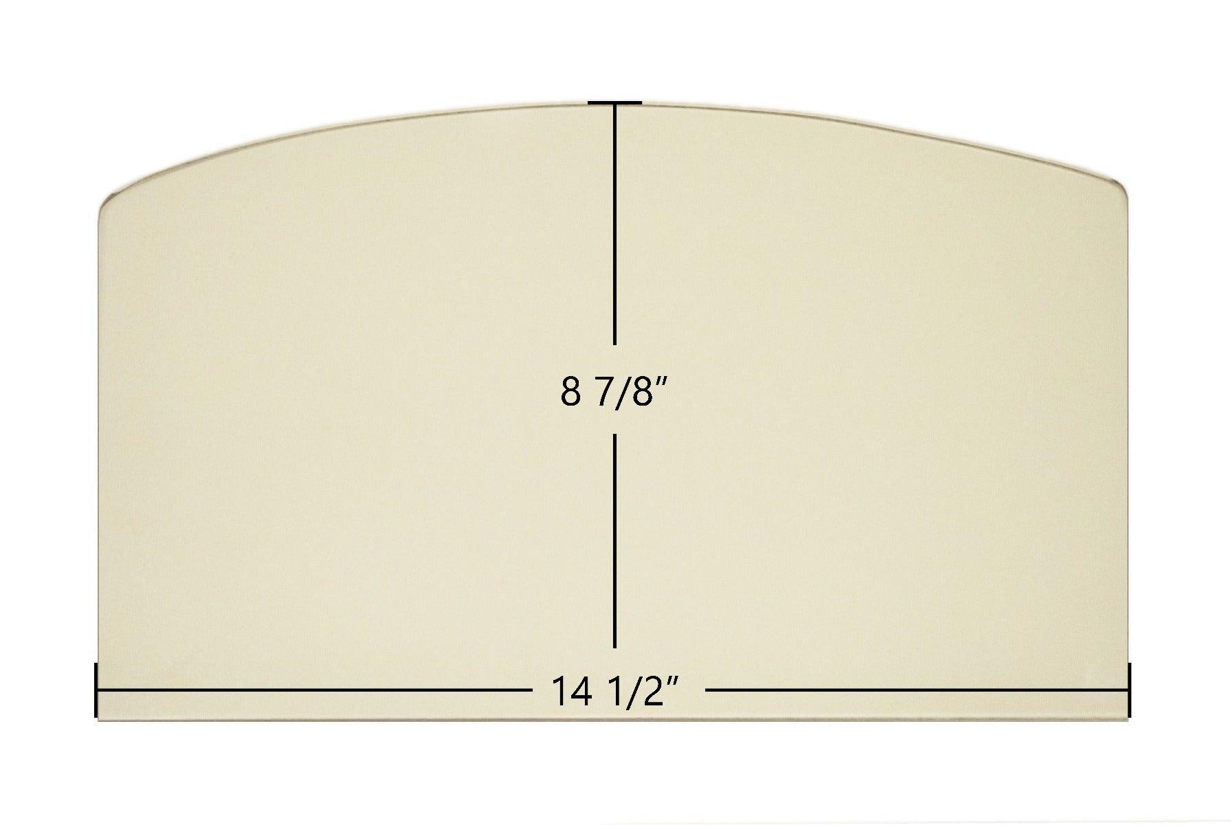 US Stove Country Hearth 2500 / 2000 Archtop Ceramic Glass Panel (891131) – 14 1/2" x 8 7/8" - Total Hearth