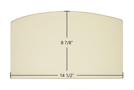 US Stove Country Hearth 2500 / 2000 Archtop Ceramic Glass Panel (891131) – 14 1/2" x 8 7/8" - Total Hearth