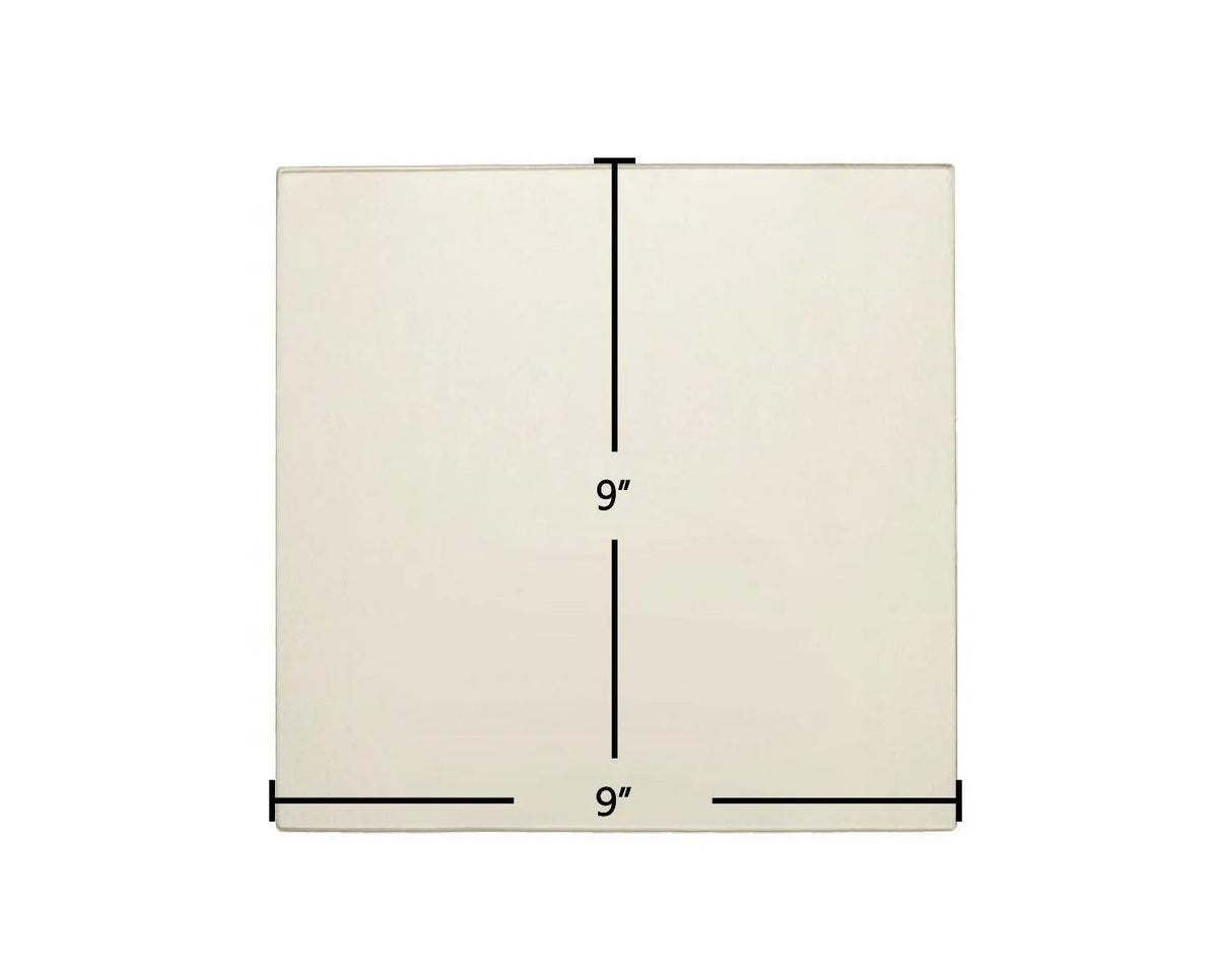 US Stove Tri-Star 25-5670 Ceramic Glass Panel (USSC_AC_G9) – 9" x 9" - Total Hearth