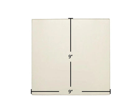 US Stove Tri-Star 25-5670 Ceramic Glass Panel (USSC_AC_G9) – 9" x 9" - Total Hearth