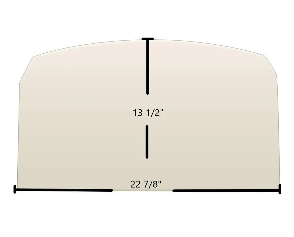 Vermont Castings Montpelier II Ceramic Glass Panel (22 7/8" x 13 1/2") | OEM High-Temp Replacement - Total Hearth