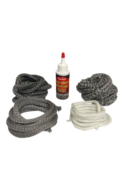 Vermont Castings Encore 3419 Wood Stove Gasket Kit – Complete with Adhesive - Woodstove Fireplace Glass