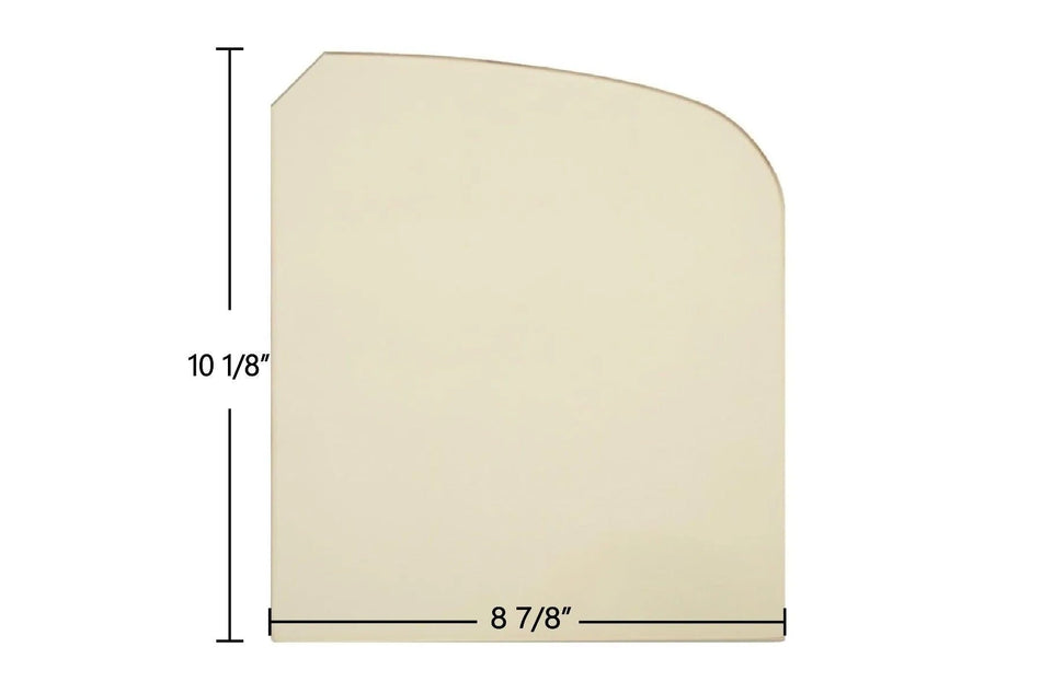 Vermont Castings Encore 1450 Left Door Glass Panel with Notch Cut (8 7/8" x 10 1/8") | OEM High-Temp Replacement | Part #300-2476 - Total Hearth