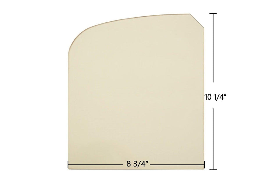 Vermont Castings Encore Flexburn 2040 Left Door Glass Panel with Notch (8 3/4" x 10 1/4") | OEM High-Temp Replacement | Part #3000-5300 - Total Hearth