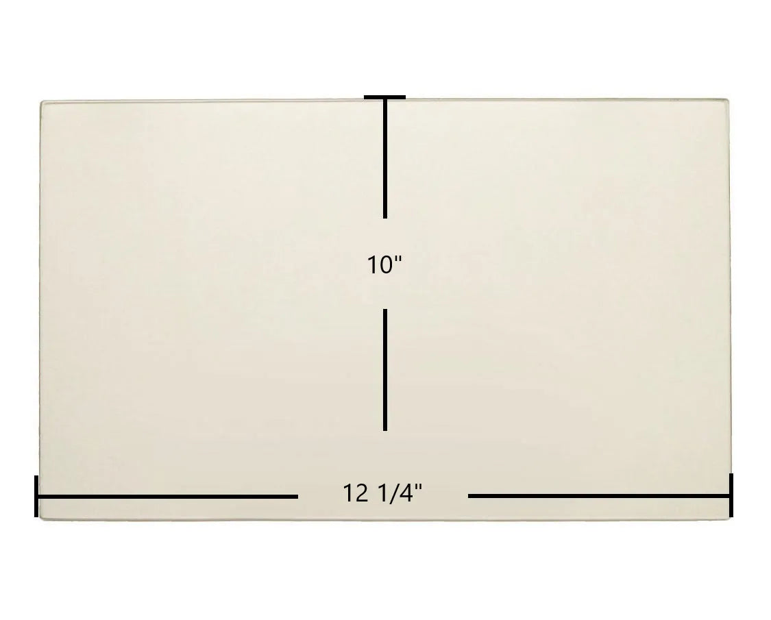 Vogelzang 5790 Pellet Stove Ceramic Glass Panel (892258) – 10" x 12 1/4" - Total Hearth