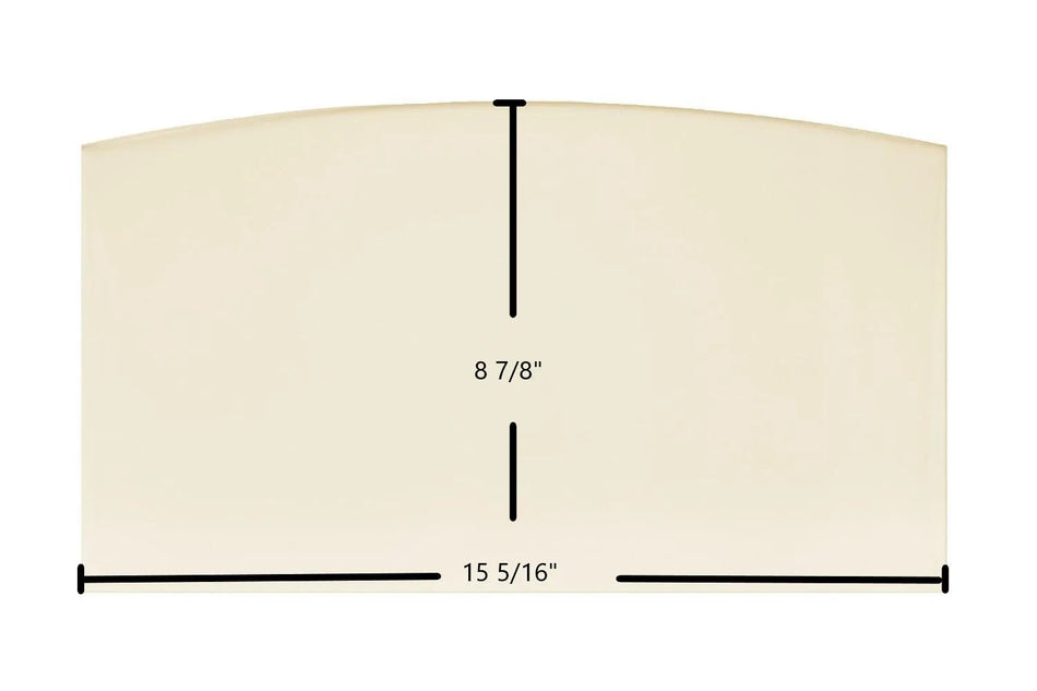 Vogelzang Highlander TR003 Glass Panel (15 5/16" x 8 7/8") | OEM High-Temp Replacement | Part #03-21 - Total Hearth