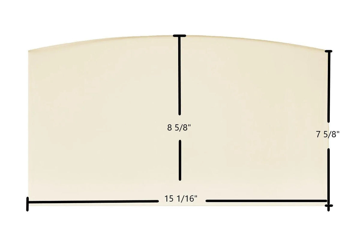 US Stove Defender II US1100E Ceramic Glass Panel (893159) – 15 1/16" x 8 5/8" - Total Hearth