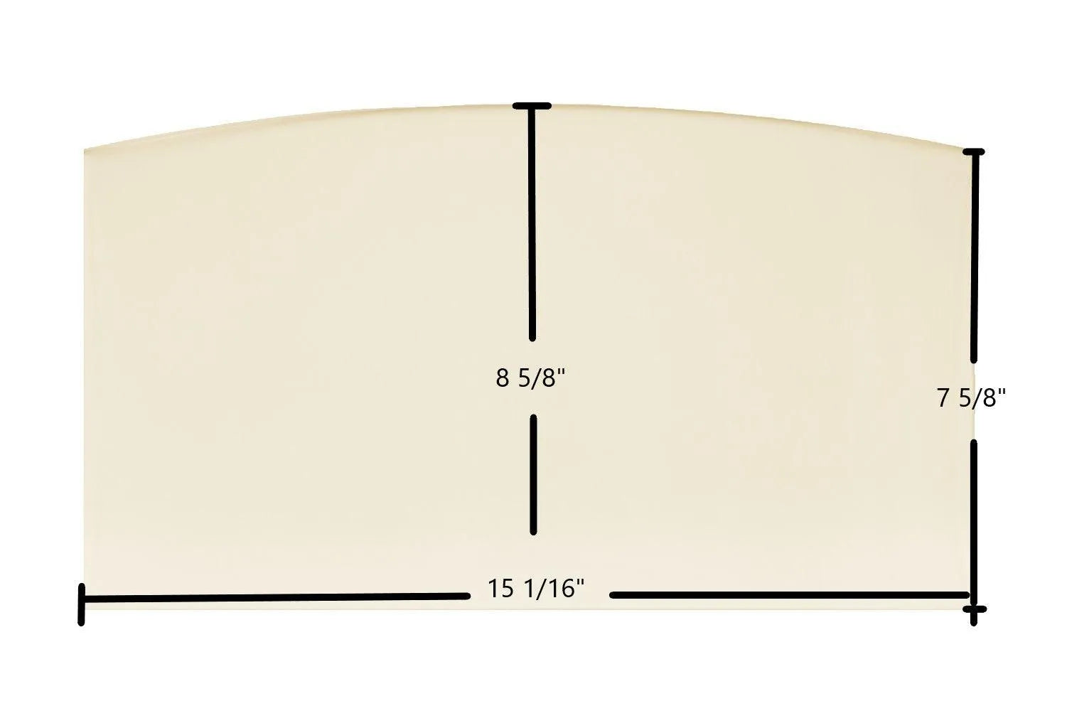 US Stove Defender II US1100E Ceramic Glass Panel (893159) – 15 1/16" x 8 5/8" - Total Hearth