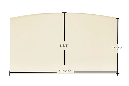 US Stove Defender II US1100E Ceramic Glass Panel (893159) – 15 1/16" x 8 5/8" - Total Hearth