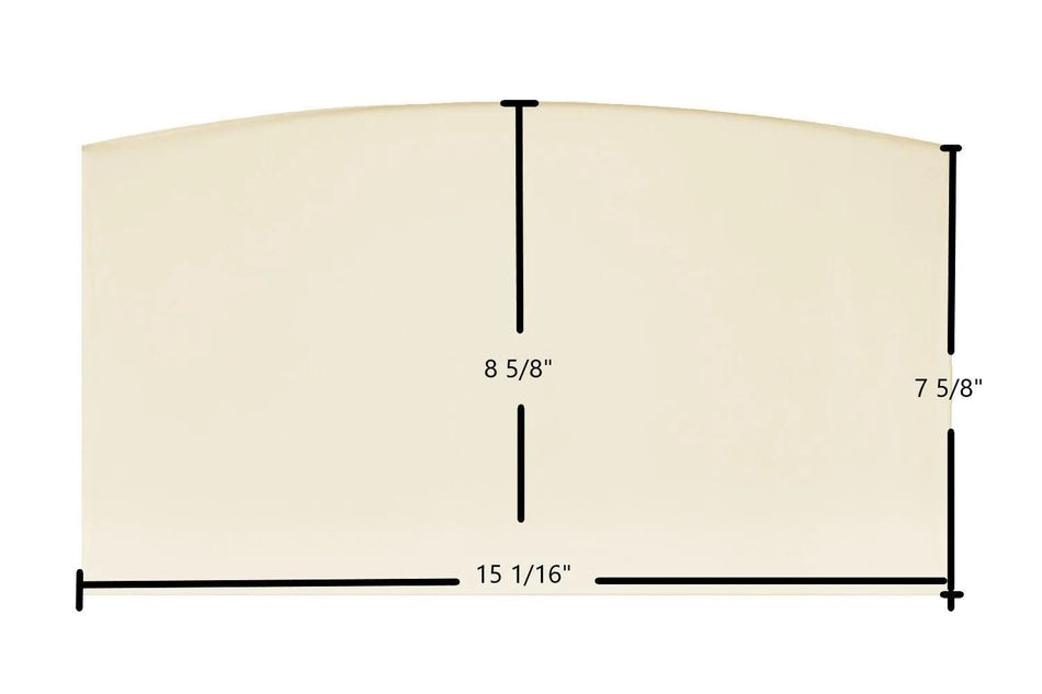 US Stove Defender II US1100E Ceramic Glass Panel (893159) – 15 1/16" x 8 5/8" - Total Hearth