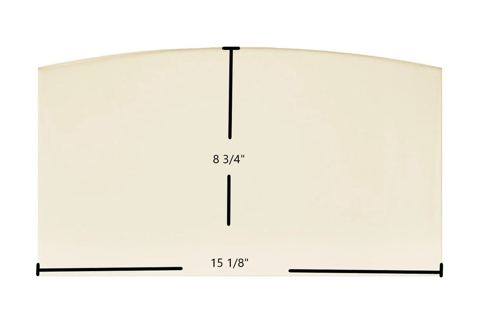 Vogelzang Shiloh TR002B Glass Panel (15 1/8" x 8 3/4") | OEM High-Temp Replacement | Part #02-18 - Total Hearth