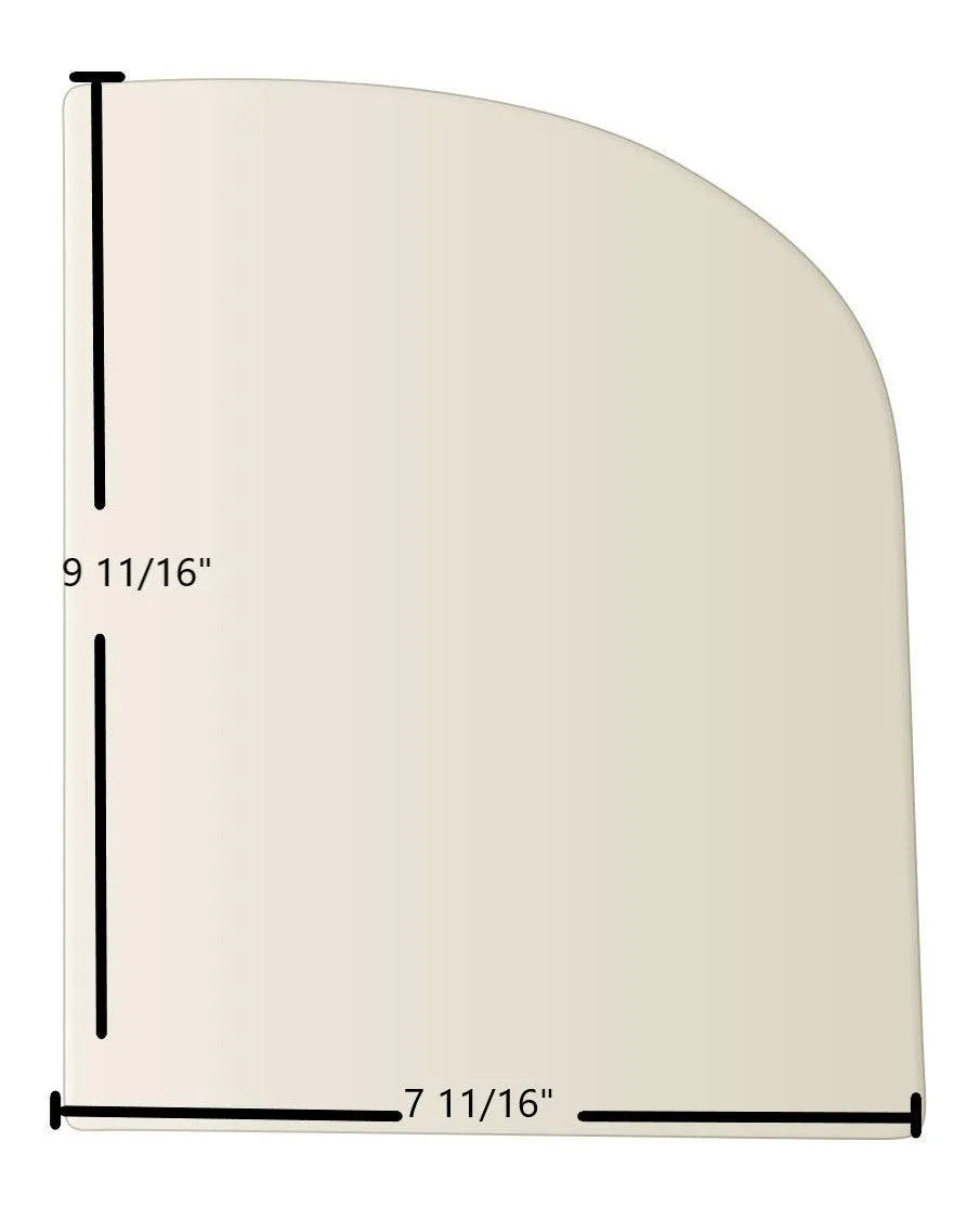 Waterford Shamrock Double Door Glass Panel (7 11/16" x 9 11/16") | High-Temp Replacement Ceramic Glass | USA-Made - Total Hearth