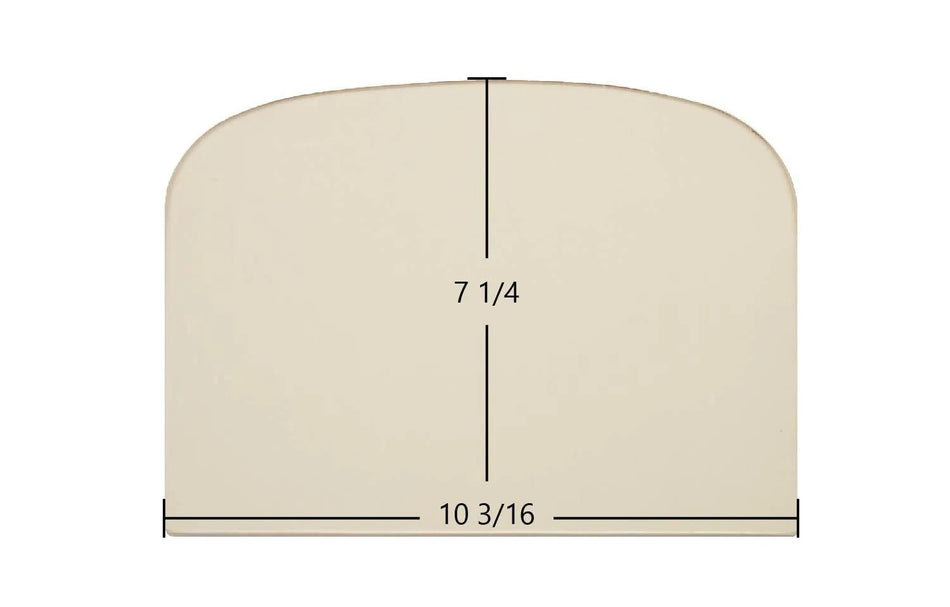 Waterford 100B Archtop Glass Panel (10 3/16" x 7 1/4") | Single Door Replacement | Part #68-133-004 | USA-Made High-Temp Ceramic Glass - Total Hearth