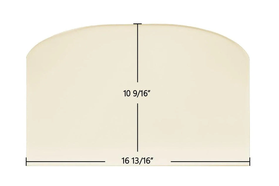 Waterford Ashling Archtop Glass Panel (16 13/16" x 10 9/16") | OEM High-Temp Replacement | Part #68-133-009 | USA-Made Ceramic Stove Glass - Total Hearth
